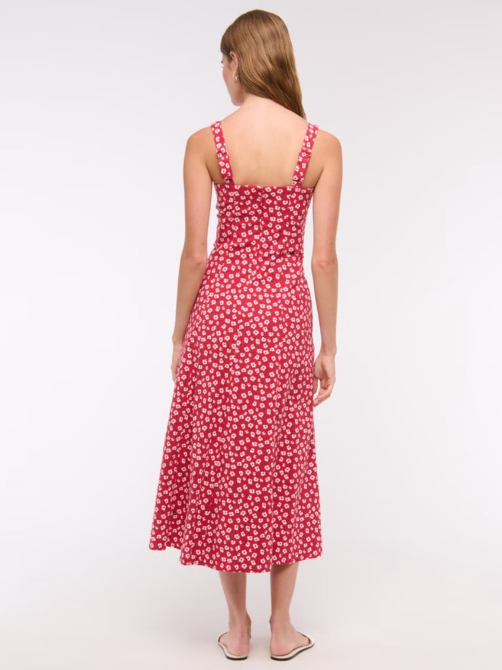 The A&F Mila Stretch Midi Dress SIZE M - Picture 4 of 17